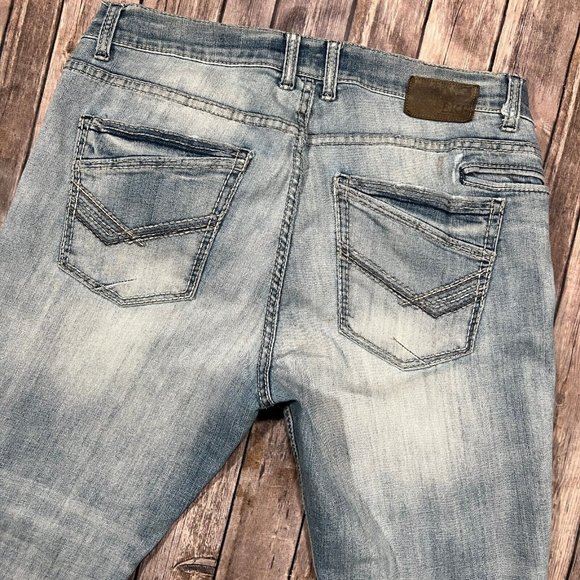 Buckle Jeans Buckle Bke Derek Straight Leg Stretch Jeans 36l 36x33